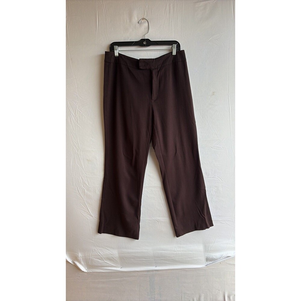 Mixit Stretch Chocolate Brown Wide Leg Trousers Size 12